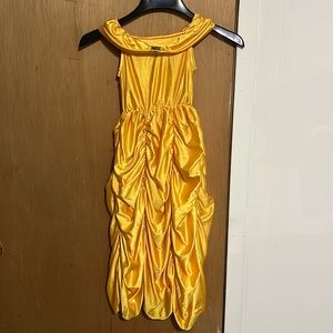 Girls gold princess dress